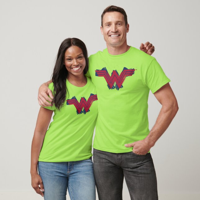 Justice League | Brushed Wonder Woman Symbol T-Shirt (Unisex)