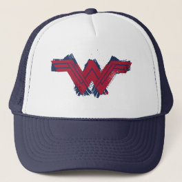 Justice League Brushed Wonder Woman Symbol Trucker Hat