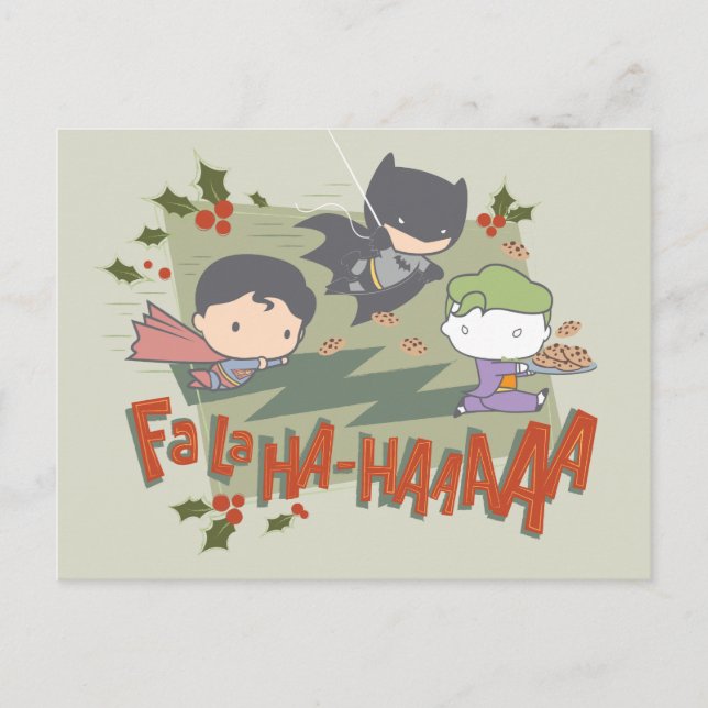 Justice League Chibi Holiday Cookie Chase (Front)