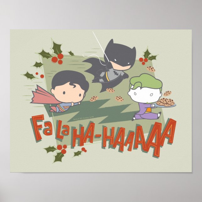 Justice League Chibi Holiday Cookie Chase Poster (Front)