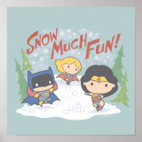 Justice League Chibi Snowball Fight