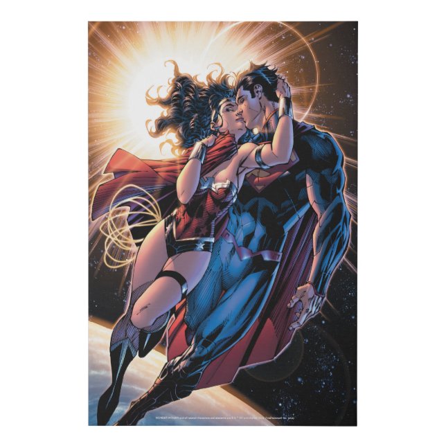 Justice League Comic Cover #12 Variant Faux Canvas Print (Front)