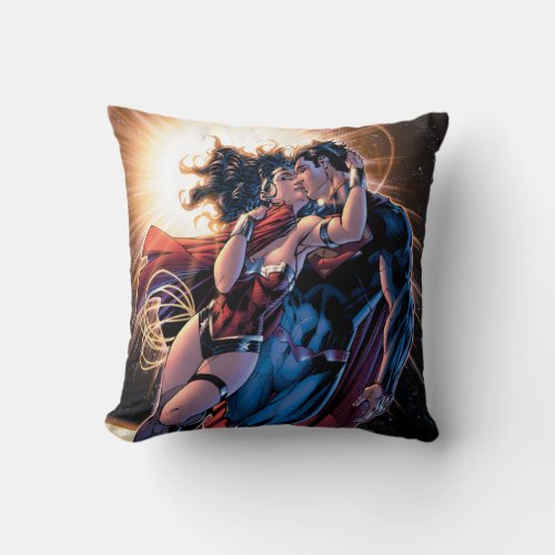 Justice League Comic Cover 12 Variant Throw Pillow