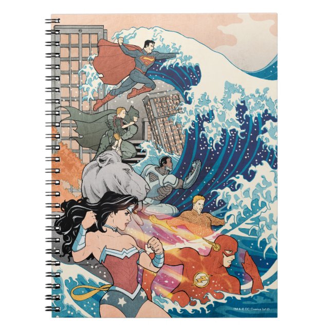 Justice League Comic Cover #15 Variant Notebook (Front)