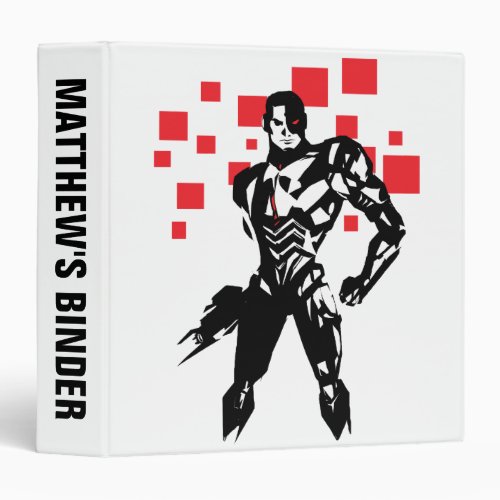 Justice League  Cyborg Digital Noir Pop Art Binder