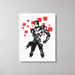 Justice League | Cyborg Digital Noir Pop Art Canvas Print