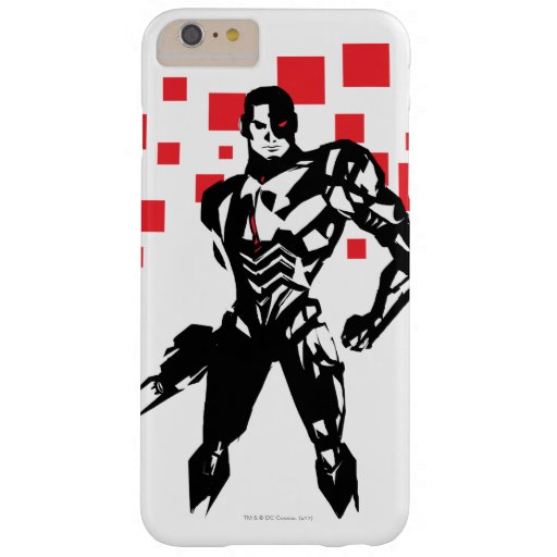 Justice League | Cyborg Digital Noir Pop Art Barely There iPhone 6 Plus Case
