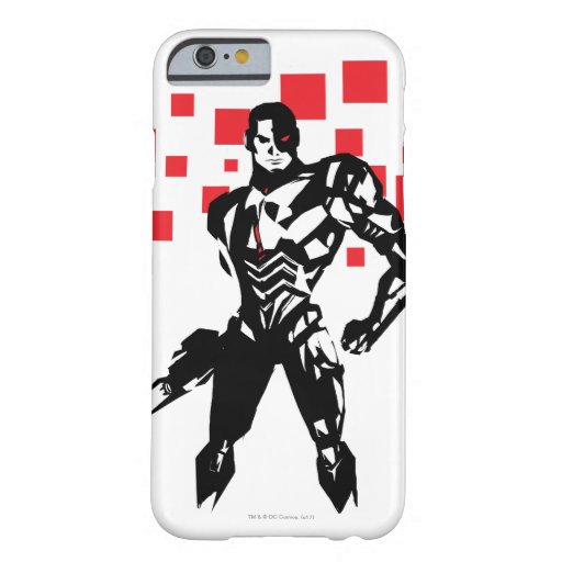 Justice League | Cyborg Digital Noir Pop Art Barely There iPhone 6 Case