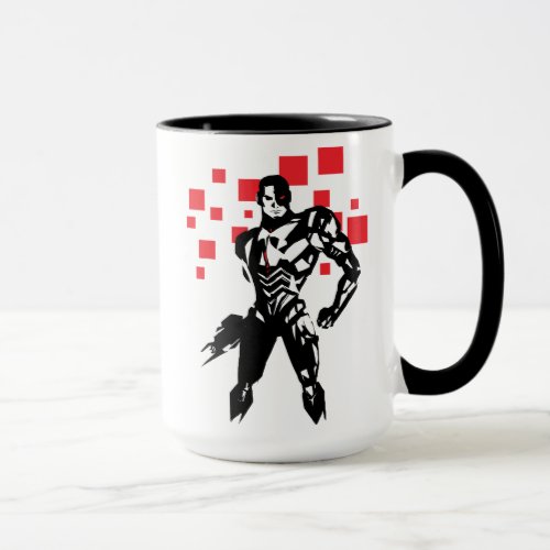 Justice League  Cyborg Digital Noir Pop Art Mug