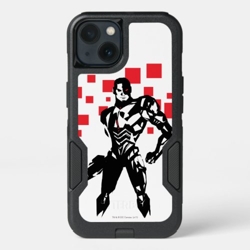 Justice League  Cyborg Digital Noir Pop Art iPhone 13 Case