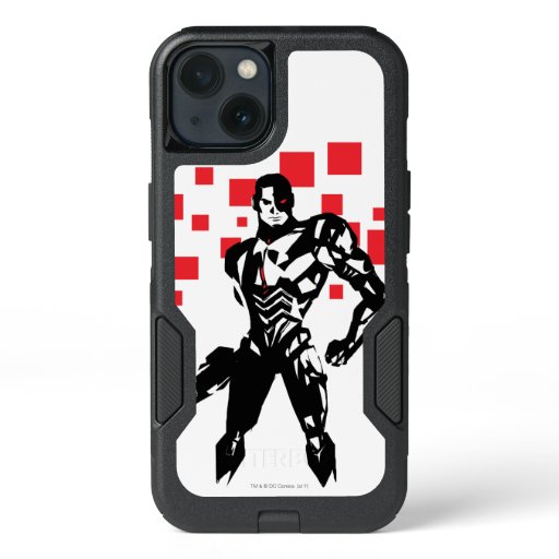 Justice League | Cyborg Digital Noir Pop Art iPhone 13 Case