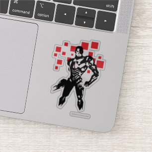 Justice League Cyborg Digital Noir Pop Art Sticker