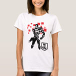 Justice League | Cyborg Digital Noir Pop Art T-Shirt