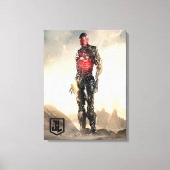 Justice League | Cyborg On Battlefield Canvas Print by justiceleague at Zazzle