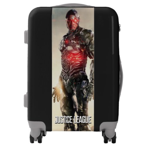 Justice League  Cyborg On Battlefield Luggage