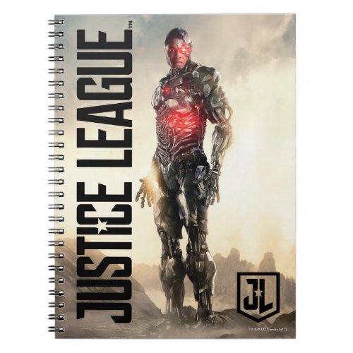 Justice League  Cyborg On Battlefield Notebook