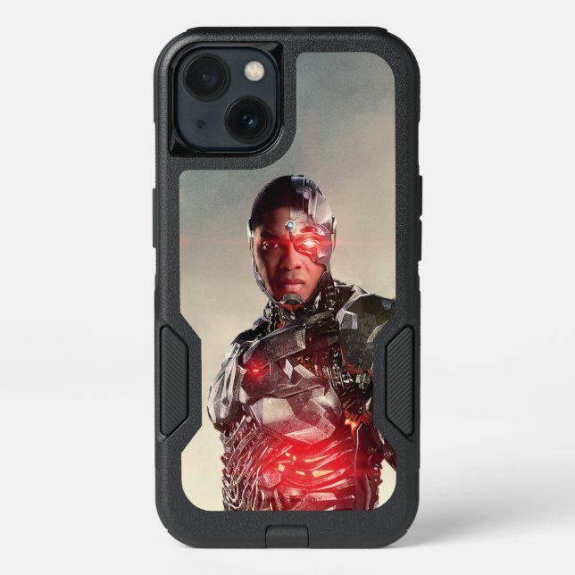 Justice League | Cyborg On Battlefield Otterbox iPhone Case (Back)