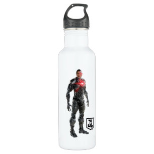 Justice League Cyborg On Battlefield Stainless Steel Water Bottle