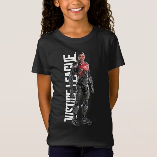 Justice League  Cyborg On Battlefield T_Shirt