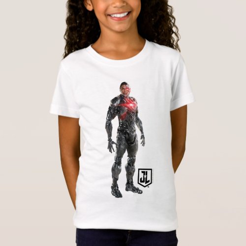 Justice League  Cyborg On Battlefield T_Shirt