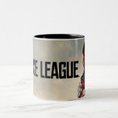 Justice League | Cyborg On Battlefield Two-Tone Coffee Mug (Center)