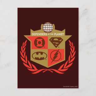 Justice League Defenders of the Planet Postcard