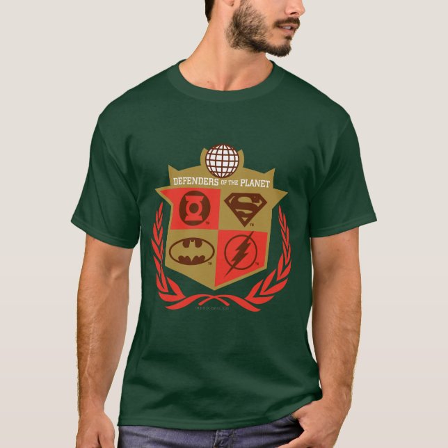 Justice League Defenders of the Planet T-Shirt (Front)