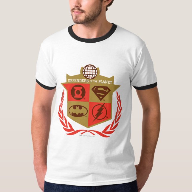 Justice League Defenders of the Planet T-Shirt (Front)