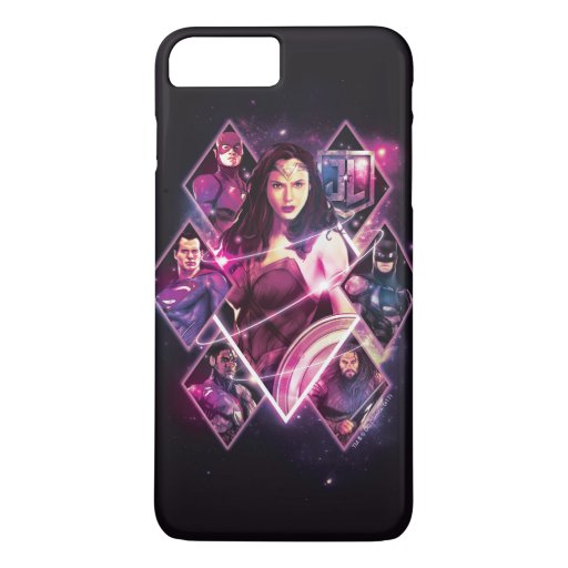 Justice League | Diamond Galactic Group Panels iPhone 8 Plus/7 Plus Case