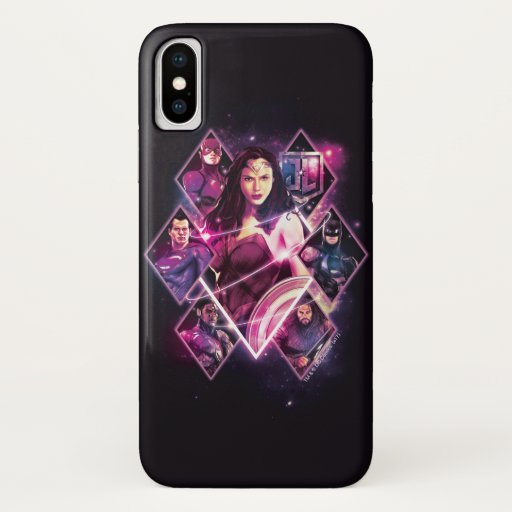 Justice League | Diamond Galactic Group Panels iPhone X Case