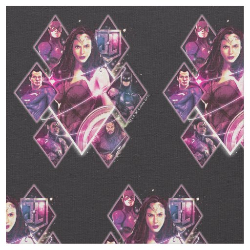 Justice League | Diamond Galactic Group Panels Fabric