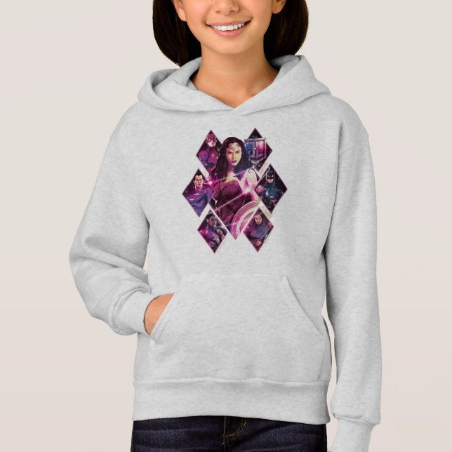 Justice League | Diamond Galactic Group Panels Hoodie (Front)