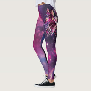 Justice League Diamond Galactic Group Panels Leggings