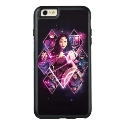 Justice League  Diamond Galactic Group Panels OtterBox iPhone 66s Plus Case