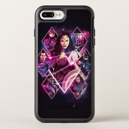 Justice League | Diamond Galactic Group Panels OtterBox Symmetry iPhone 8 Plus/7 Plus Case