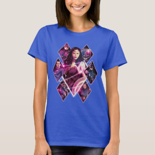 Justice League Diamond Galactic Group Panels T-Shirt