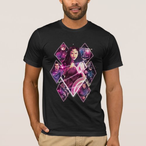 Justice League  Diamond Galactic Group Panels T_Shirt