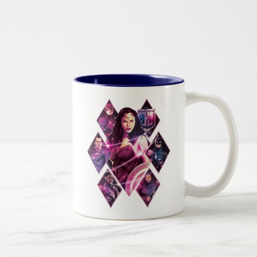 Justice League  Diamond Galactic Group Panels Two_Tone Coffee Mug