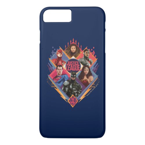 Justice League  Diamond Hatch Group Badge iPhone 8 Plus7 Plus Case