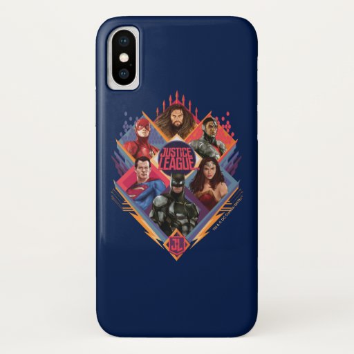 Justice League | Diamond Hatch Group Badge iPhone X Case