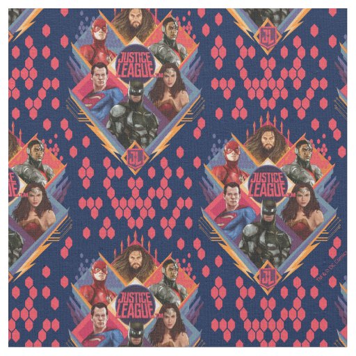Justice League | Diamond Hatch Group Badge Fabric