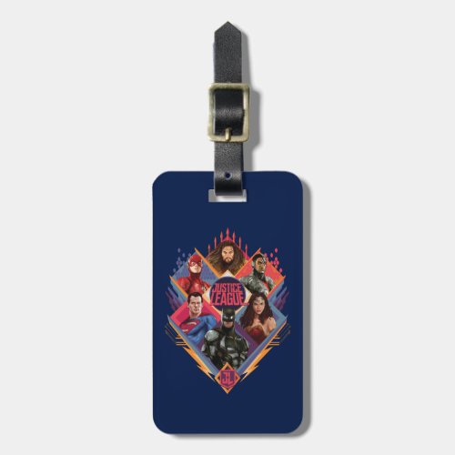 Justice League  Diamond Hatch Group Badge Luggage Tag