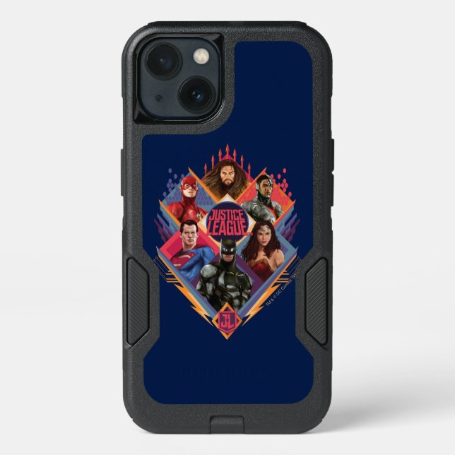 Justice League | Diamond Hatch Group Badge Otterbox iPhone Case (Back)