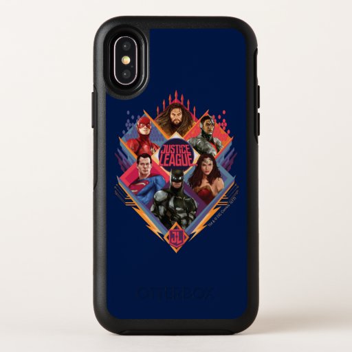 Justice League | Diamond Hatch Group Badge OtterBox Symmetry iPhone X Case