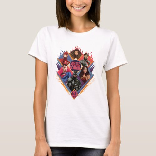 Justice League  Diamond Hatch Group Badge T_Shirt