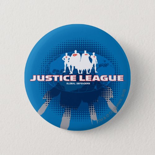 Justice League Global Defenders Pinback Button