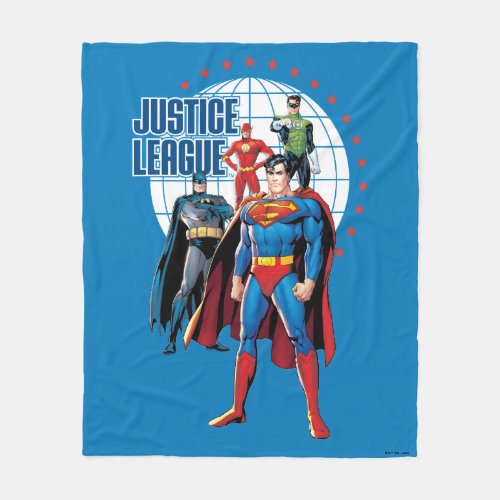 Justice League Global Heroes Fleece Blanket