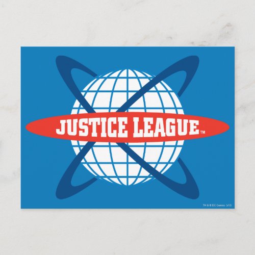 Justice League Globe Logo Postcard