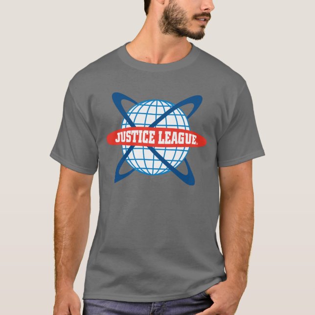 Justice League Globe Logo T-Shirt (Front)