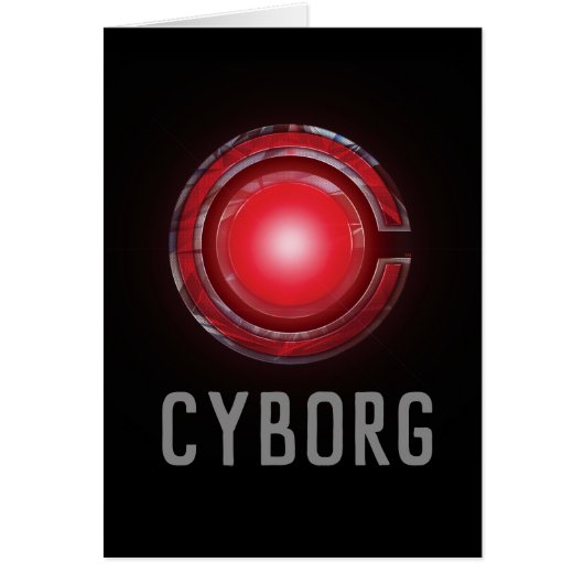 Justice League | Glowing Cyborg Symbol Cards (Front)